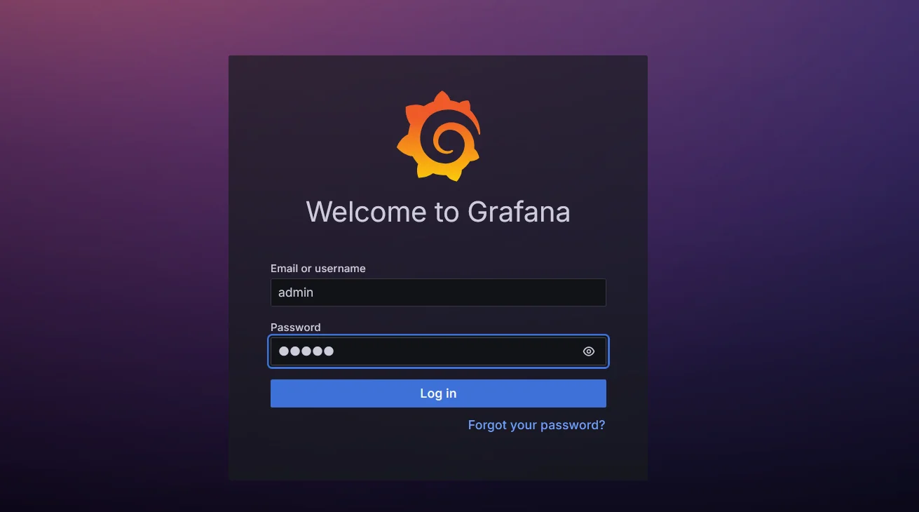 grafana default credentials detected